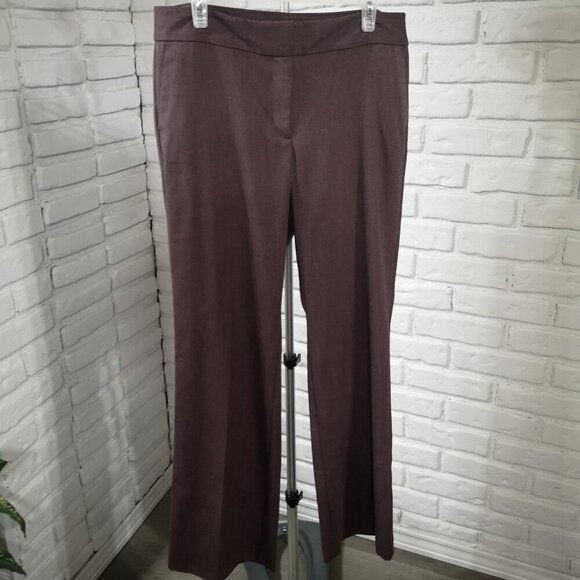 Anne Taylor Factory Ladies Size 12 Dark Rose Slight Flare Dress Pants - Picture 1 of 12